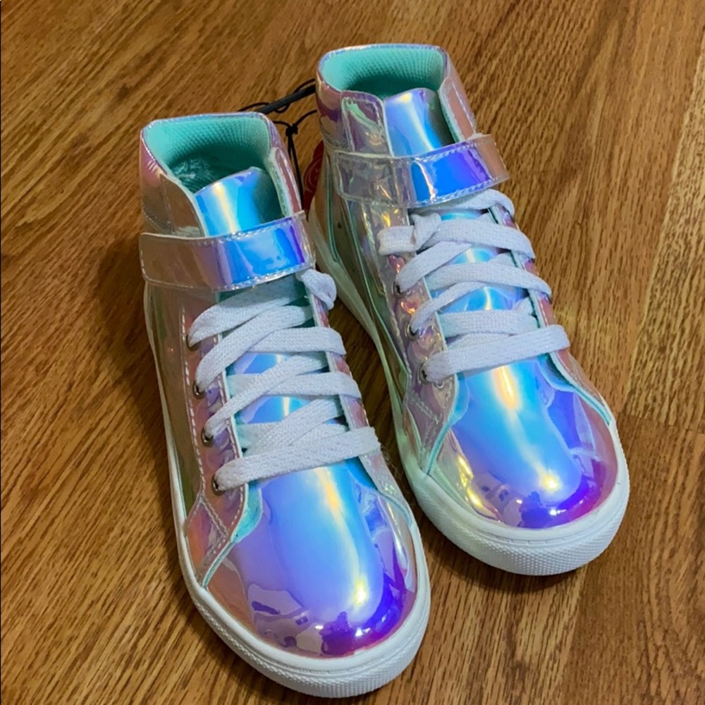 Girls high top bright shoes